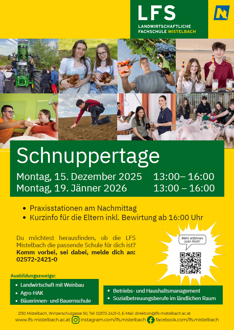 schnuppertage Schnupertage