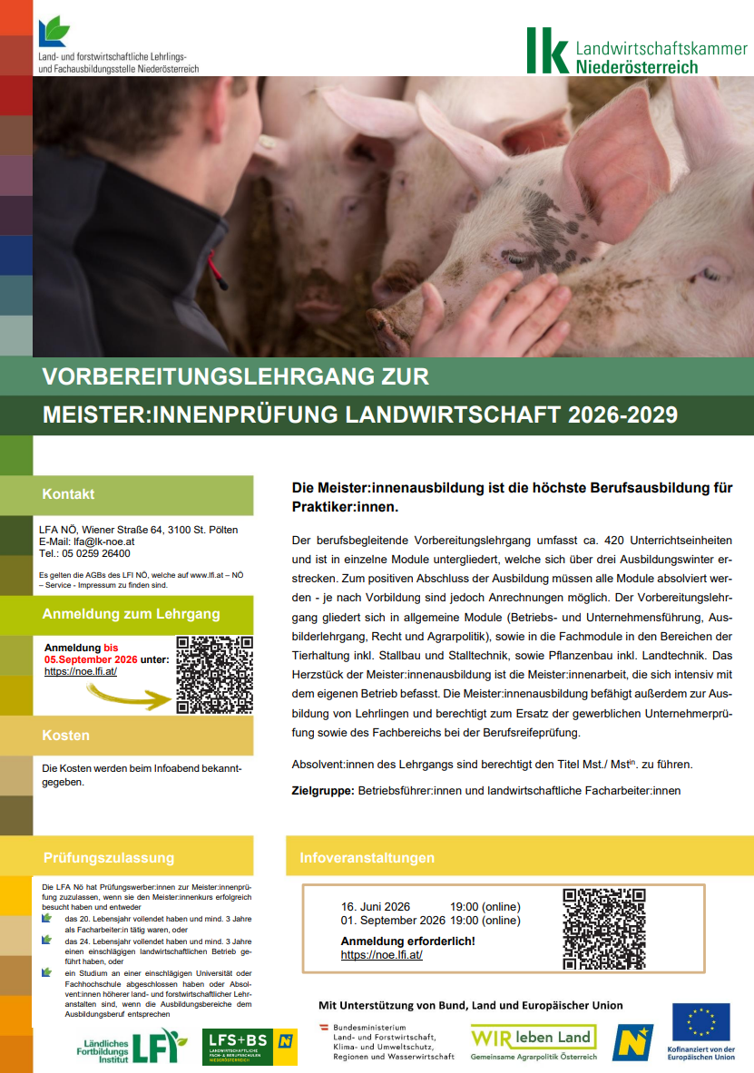 meisterprüfung lw lw